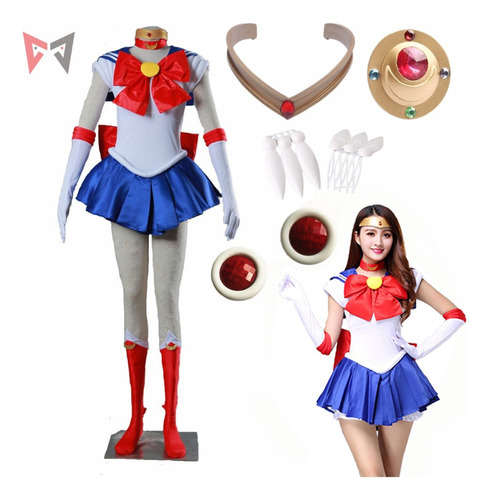 Disfraz De Sailor Moon Usagi Tsukino De Anime Cosplay