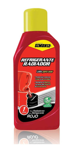 Refrigerante Radiador Simoniz Color Rojo 1 Litro