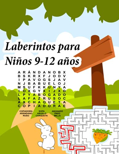 Laberintos Para Niños 9-12 Años: Variados Sopa De Letras Y S