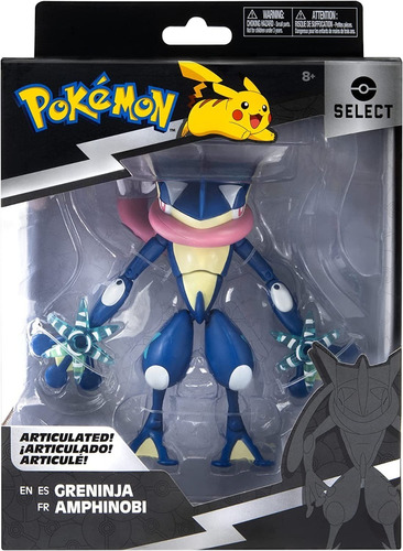 Figura Articulada De Greninja Pokémon Select
