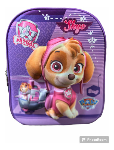 Skye Paw Patrol Bolso Morral+cartuchera Escolar Niña Mediano