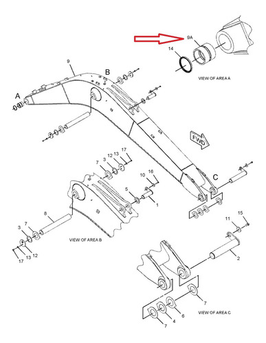 Bucha Caterpillar 311d/312d/314d/314e - 2736814
