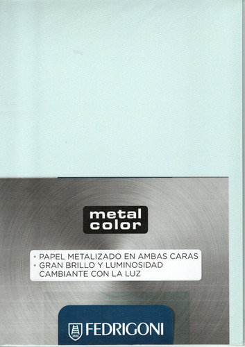 Paquete 10 Hojas A4 Cartulina Metalizada 250g Varios Colores