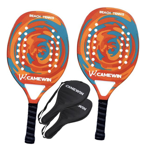 2 Raquetes Beach Tennis Profissional Laran. Fibra De Carbono