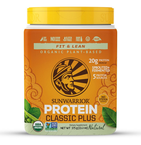 Proteina Vegana Orgánica Sunwarrior Classic Plus Natural