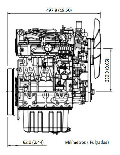 Imagen 2 de 3 de Motor Diesel Kubota D1105 25hp 1100cc 1.1l Consultar Precio