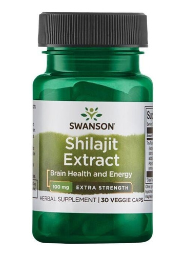 Shilajit Extract Extra Strenght 100mg Por Capsula - Swanson