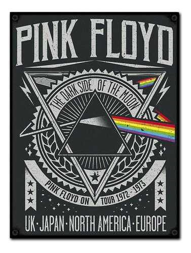 #1180 - Cuadro Vintage 30 X 40 Pink Floyd Dark Side No Chapa