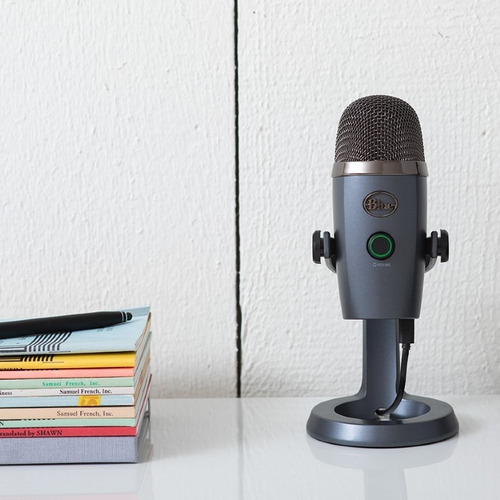 Micrófono Blue Yeti Nano condensador omnidireccional shadow grey