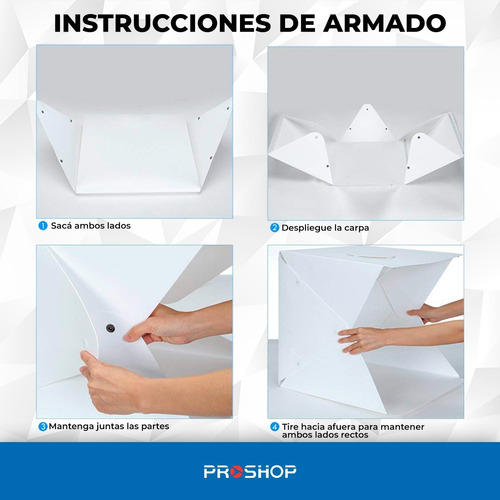 Imagen 5 de 10 de Caja De Luz Light Box Soft Box Led 40x40 Fotografia Plegable