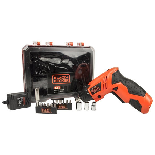 Parafusadeira 4.8v Black&decker Kc4815k Maleta 16 Acessórios