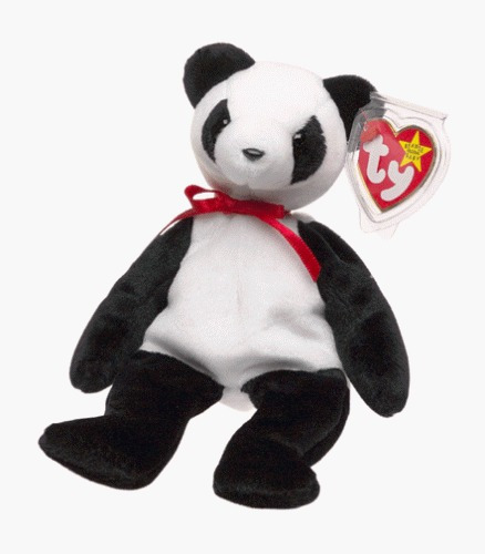 Ty Beanie Babies - Fortuna Del Oso Panda.