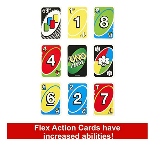 Mattel Games Uno Juego De Cartas Uno Flex Para Niños De 7