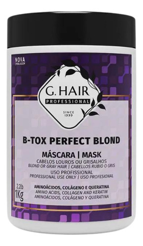 Tratamento Profissional G Hair B-tox Perfect Blond - 1kg