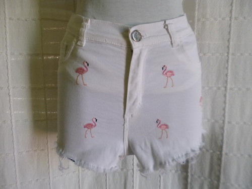 Short Jeans  Mujer Flamencos  Elastizado