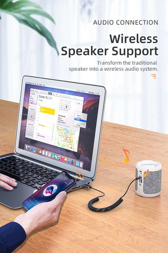 Receptor Bluetooth Auto Usb A Auxiliar 3.5mm Usb- Aux