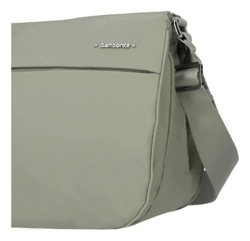 Bolsa Nueva Original Samsosonite Move Bandolera Verde Lisa Níquel Verde