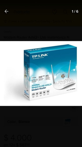 Router Tp-link Wireless Td-w8961nd 300mbps
