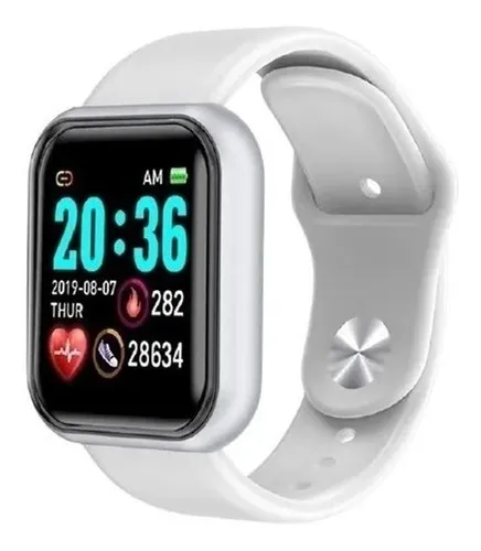 Smartwatch Luctec D20 caja de 4.15cm con correa de silicona - color blanco
