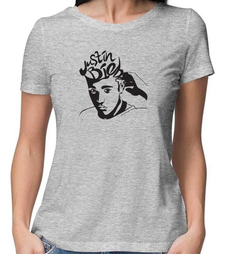 Remera Mujer Justin Bieber 100% Algodón Calidad Premium 2