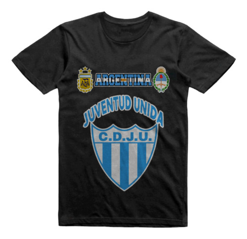 Remera Infantil Negra Juventud Unida Gualeguaychu