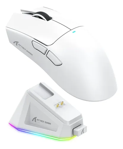 Mouse Gamer Attack Shark X11 Sem Fio Paw3311 Branco