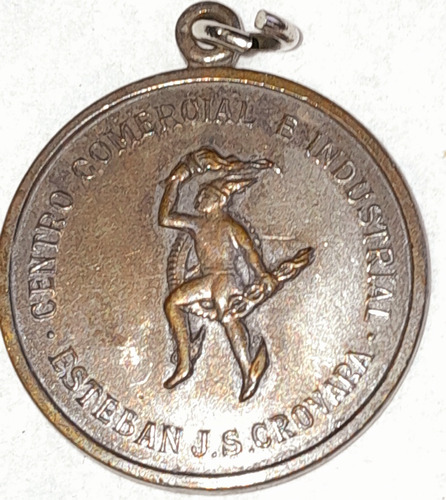 Medalla Centro Comercial Esteban Crovara Dios Mercurio 