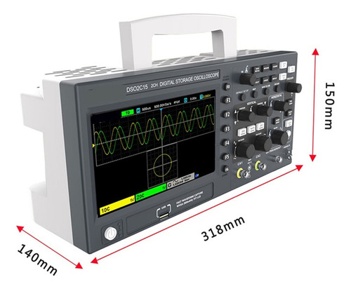 Osciloscopio Digital Dso2d15 Canales 150mhz