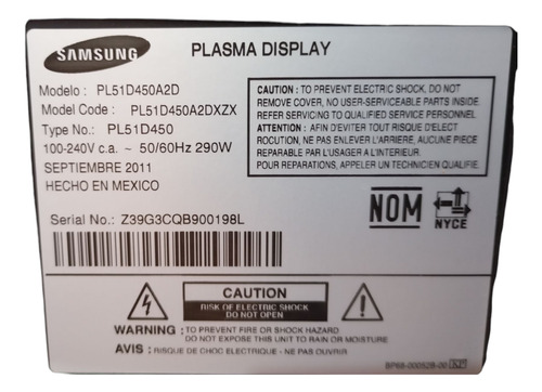 Pantalla Samsung Modelo Un32j4000af (Usado)