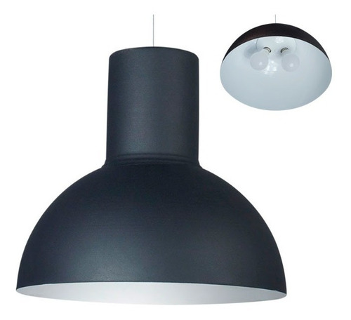 Lampara Colgante Galponera Industrial Con Foco Led Buena Luz