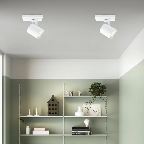 Foco Philips Runner Spotlight Blanco X1 Gu10 Incluye Ampolle