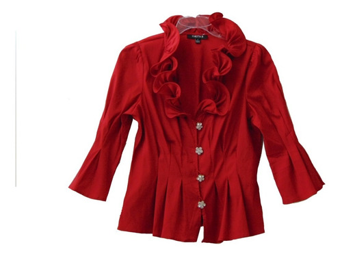 Chetta B Blusa De Dama Roja Mediana