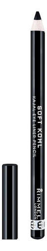 Delineador Soft Kohl De Rimmel, Negro Intenso, Negro Azabach