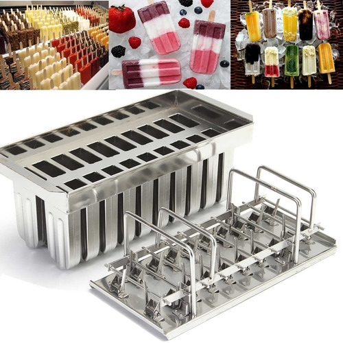 Imagen 2 de 8 de Moldes Para Helados De Paletas 20. En Acero Ofertaaaaaaaaaa