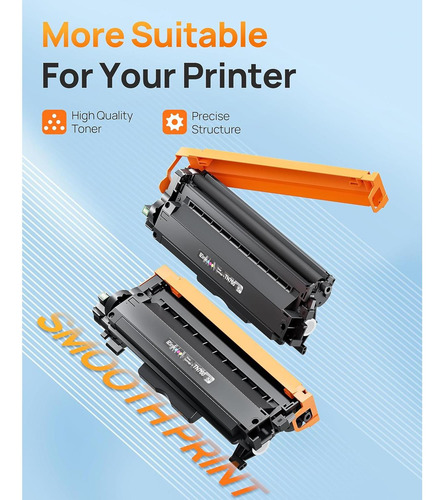 Cartuchos De Tóner E-z Ink Tn760 Compatibles Para Brother