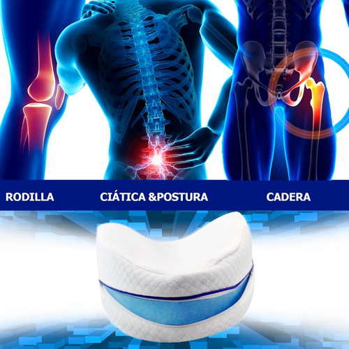 Almohada Para Piernas Ortopédica Cojin Embarazo Andromeda In Blanco