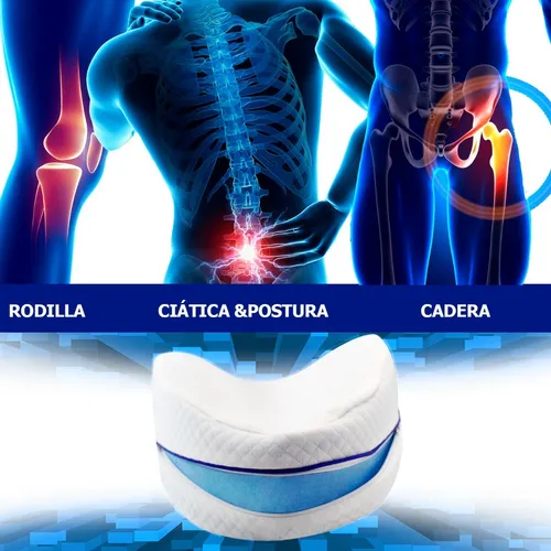 Almohada Para Piernas Ortopédica Cojin Embarazo Andromeda In Blanco