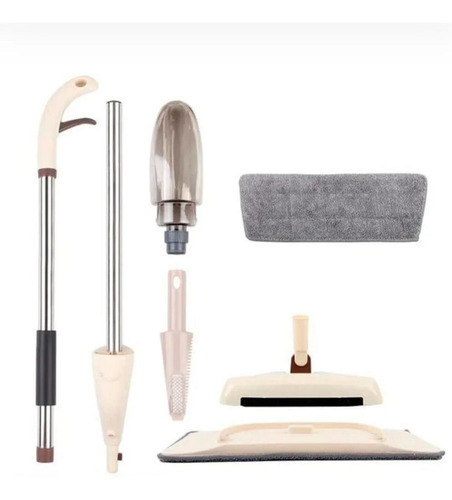 Imagem 4 de 9 de Mop Limpador 3x1 Spray + Microfibra + Vassoura Mágica