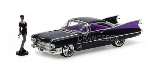 Cadillac Coupe Deville 1959 + Catwoman Bombshells Jada 1:24