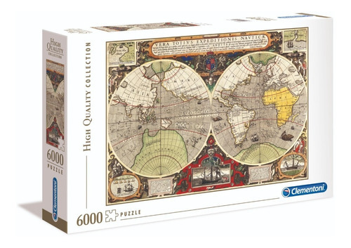 Puzzle 6000 Pzs Mapa Náutico Antiguo Clementoni 36526