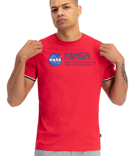 Remera Hombre Nasa Retro Alpha Importadas - Algodón 100%