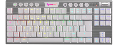 Teclado Mecanico Redragon K621w Horus Tkl Wireless Blanco Sp