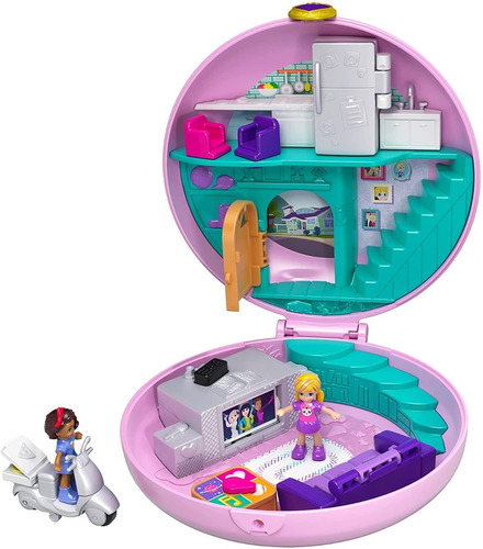 Polly Pocket Pocket World Donut Pajama Party Compact Con For