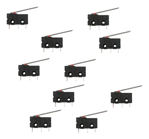 comprar 10 Interruptor Micro Switch Fin Carrera Leva Larga 5a 250v