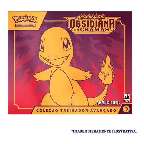 Pokémon Box Treinador Avançado Obsidiana Em Chamas Ev3 Copag