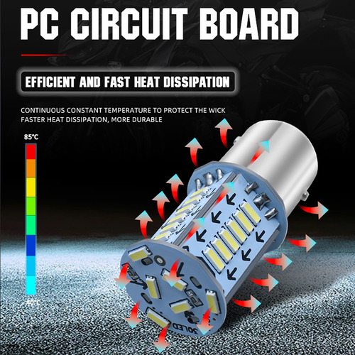 Luces De Freno Led Blancas Para Motocicletas Y Coches, 10 Un