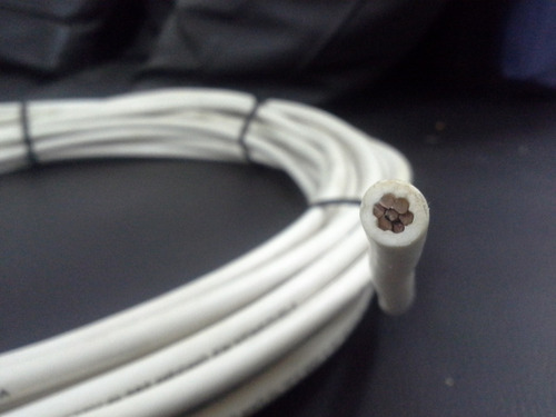 Cable 6 Thw Elecon Awg 75°c Blanco 100% Cobre. 19metros (new