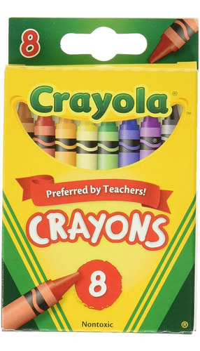 3 Cajas De 8 Crayones Crayola 8 Colores