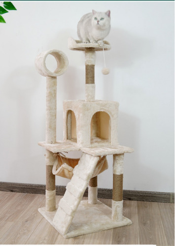 Imagen 1 de 10 de Torre Rascador Casa Torre Animales Para Gatos Grande--abc