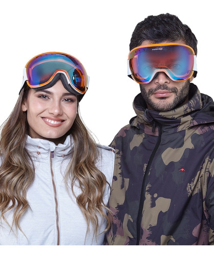 Antiparras Unisex Iris Policarbonato Montagne Ski Snowboard Proteccion Uv Antiniebla Doble Lente